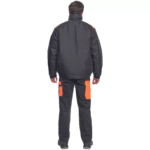 Cerva Max Vivo Pilot Téli Munkásdzseki Fekete/Narancssárga - 4XL