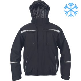 EMERTON STR Fekete Téli Pilóta Munkás Dzseki