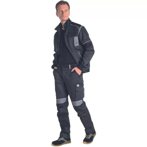 MAX ECO STRETCH Fekete Munkavédelmi kabát - 44