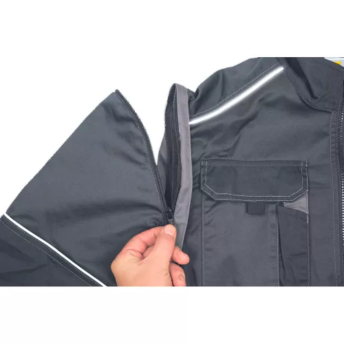 MAX ECO STRETCH Fekete Munkavédelmi kabát - 44