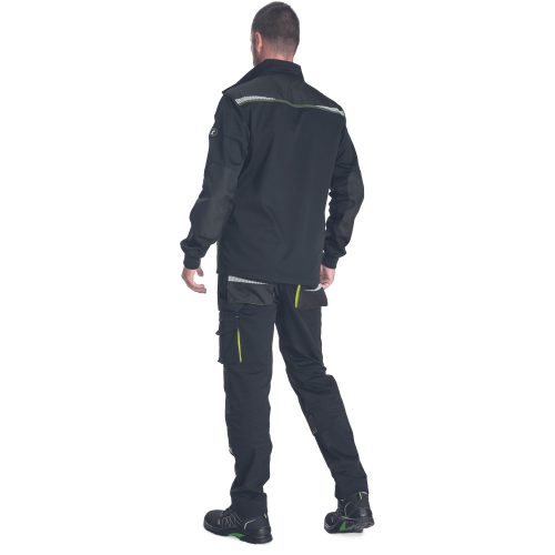 EMERTON STR Fekete/Sárga Munkavédelmi Dzseki - 44