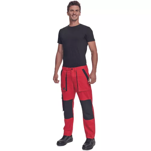 Cerva Max Neo Munkásnadrág Piros/Fekete - 54