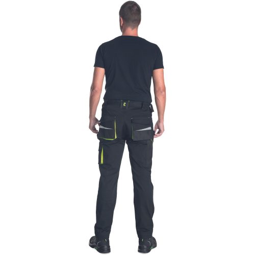 EMERTON STR Fekete/Sárga munkásnadrág - 58