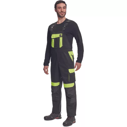 Cerva Max Vivo Kantáros Nadrág Fekete/Sárga - 56