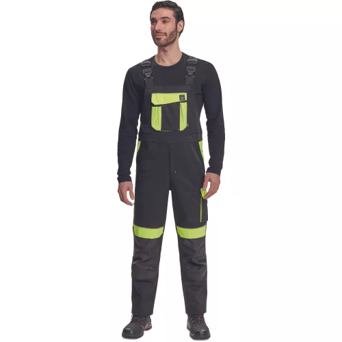 Cerva Max Vivo Kantáros Nadrág Fekete/Sárga - 56