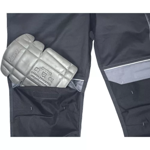 MAX ECO STRETCH Fekete Kantáros Nadrág - 44