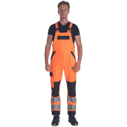 MAX NEO HV Narancs Láthatósági Kantáros Nadrág - 44