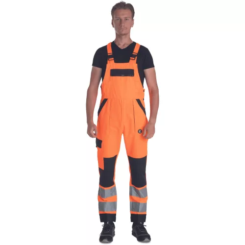 MAX NEO HV Narancs Láthatósági Kantáros Nadrág