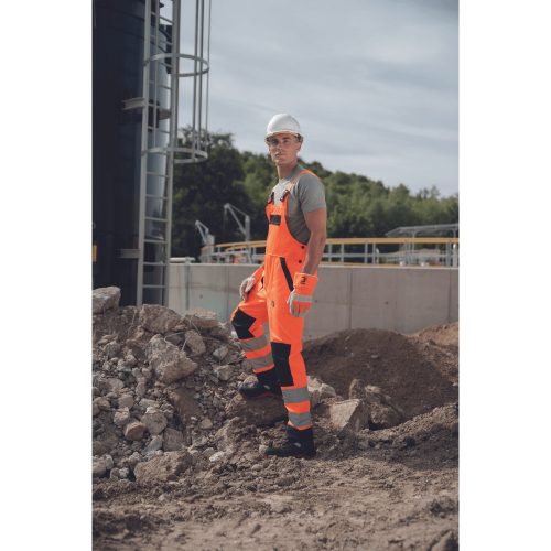 MAX NEO HV Narancs Láthatósági Kantáros Nadrág - 44