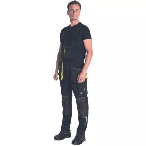 EMERTON STR Fekete/Sárga Kantáros Nadrág