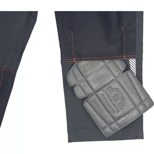 EMERTON STR Fekete/Sárga Kantáros Nadrág