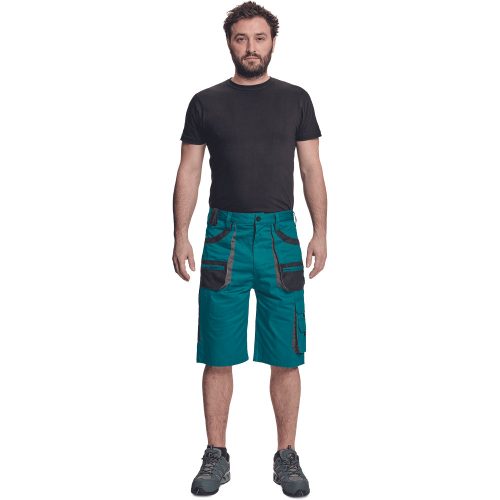 FF Carl Be-01-009 Munkás Rövidnadrág Zöld/Fekete - 46