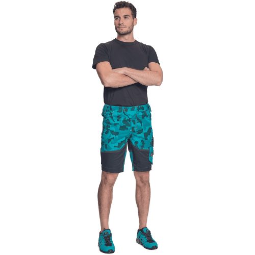 03570008 Cerva Neurum Terepmintás Rövidnadrág petrol kék