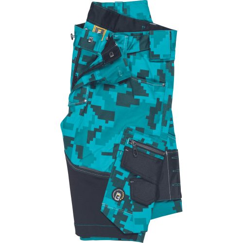 03570008 Cerva Neurum Terepmintás Rövidnadrág petrol kék