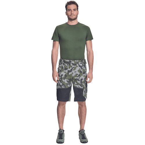 03570008 Cerva Neurum Terepmintás Rövidnadrág olajzöld