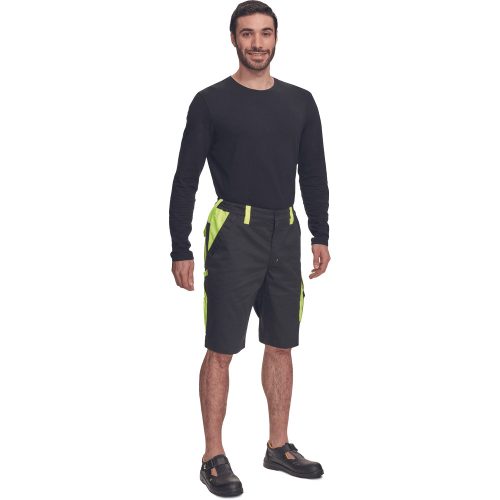 Cerva Max Vivo Munkás Rövidnadrág Fekete/Sárga - 66