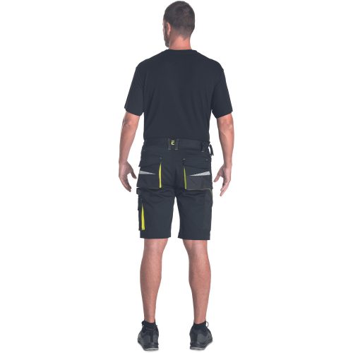 EMERTON STR Fekete/Sárga Munkás rövidnadrág - 44