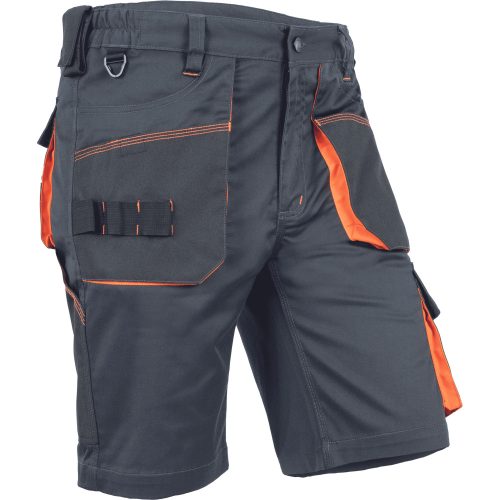 EMERTON STR Fekete/Narancs Munkás rövidnadrág