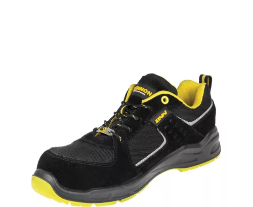 Bennon Sportis S1P ESD Fekete/Sárga Munkavédelmi Cipő