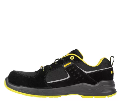 Bennon Sportis S1P ESD Fekete/Sárga Munkavédelmi Cipő