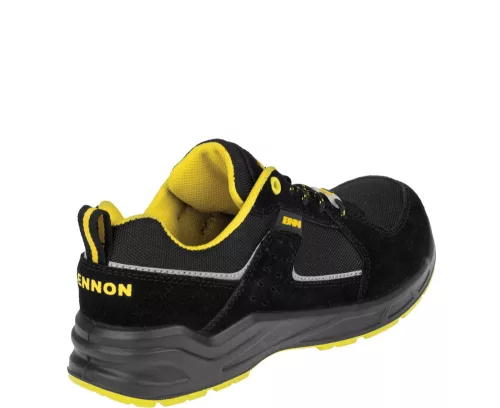 Bennon Sportis S1P ESD Fekete/Sárga Munkavédelmi Cipő