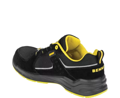Bennon Sportis S1P ESD Fekete/Sárga Munkavédelmi Cipő - 37