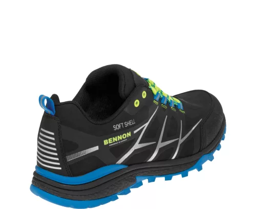 Bennon Calibro Könnyű Softshell Sportcipő Fekete/Kék - 38