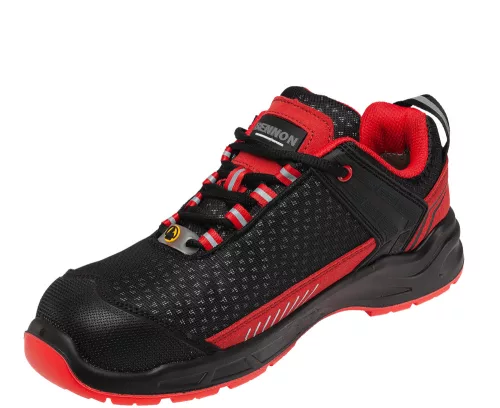 Bennon Lumino S1P ESD Munkavédelmi Cipő Fekete/Piros - 37
