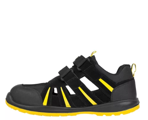 Bennon Ribbon S1 ESD Munkavédelmi Szandál Fekete/Sárga - 39