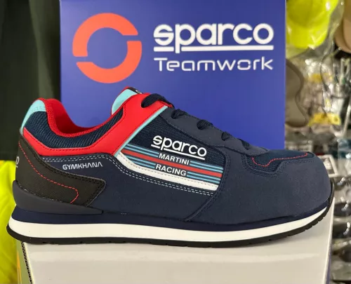 Sparco Gymkhana Martini Racing S1P Munkavédelmi Cipő Kék - 40