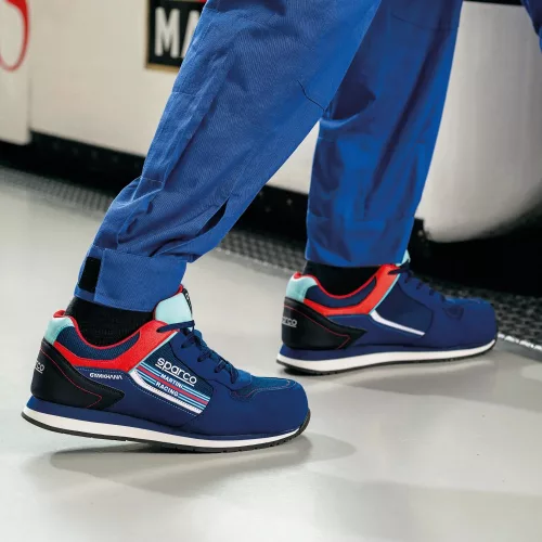 Sparco Gymkhana Martini Racing S1P Munkavédelmi Cipő Kék - 40