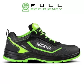   Sparco Indy-e Forester S3S ESD Öko munkavédelmi cipő Fekete/Zöld