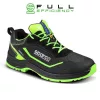 Sparco Indy-e Forester S3S ESD Öko munkavédelmi cipő Fekete/Zöld - 35