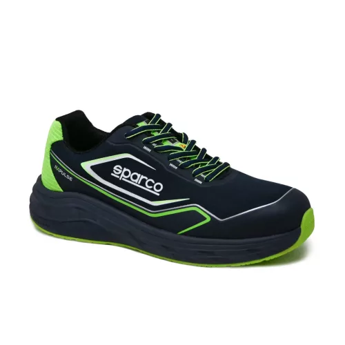 Sparco Impulse Willen S1PS ESD Munkavédelmi cipő Fekete/Zöld - 39