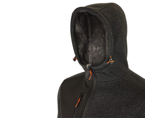 Bennon Nortos Kapucnis Szőrmés Pulóver