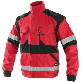 CXS Luxy Bright Fényvisszaverő Munkáskabát piros