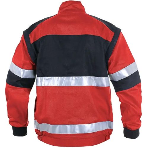 CXS Luxy Bright Fényvisszaverő Munkáskabát piros