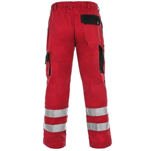 CXS Luxy Bright Fényvisszaverős Derekas Munkásnadrág Piros