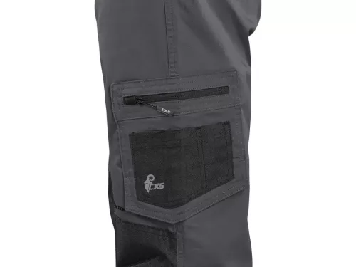 CXS Solis Rugalmas Munkásnadrág Szürke/Fekete - 62
