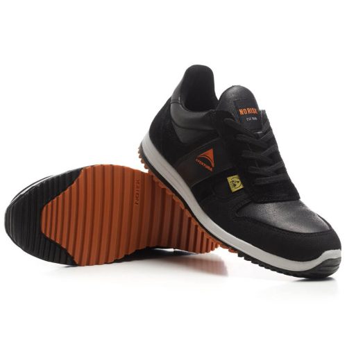 No Risk Rider S3 ESD Fekete Munkavédelmi cipő