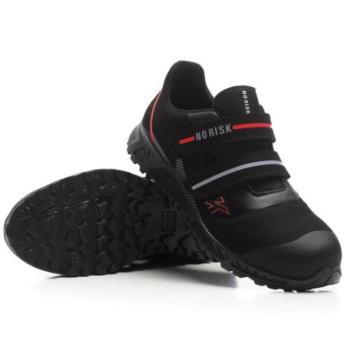 No Risk Black Widow S1P ESD Fekete Munkavédelmi szandál - 39