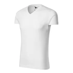 146 Malfini Slim Fit V Nyakú férfi póló