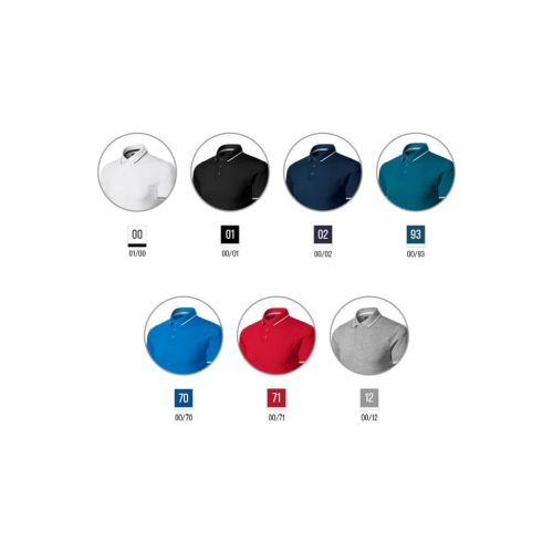 251 Malfinipremium Perfection plain férfi galléros póló piros