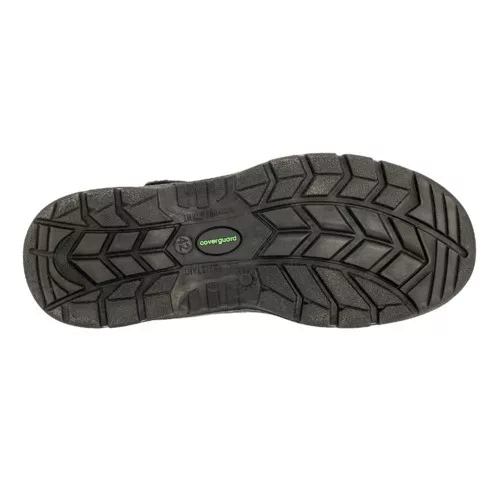 Coverguard Bova S1P Src Fekete/Zöld Munkavédelmi szandál - 39