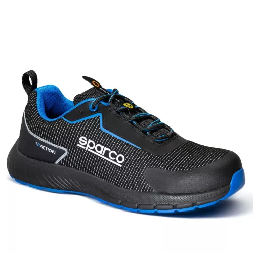 Sparco Traction Suzuka S1PS ESD Munkavédelmi Cipő Fekete/Kék - 36