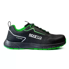   Sparco Traction Sanyo S1PS ESD Munkavédelmi Cipő Fekete/Zöld