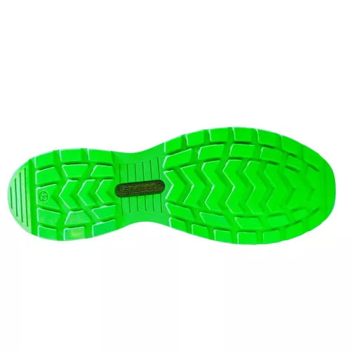 Sparco Traction Sanyo S1PS ESD Munkavédelmi Cipő Fekete/Zöld