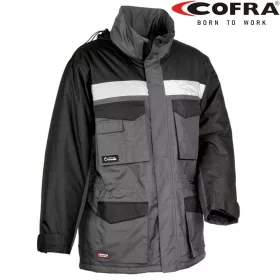   Cofra Gust Bélelt Téli Ripstop Munkáskabát Antracit/Fekete