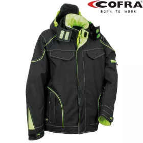 Cofra Tecka Softshell Dzseki Fekete/Lime