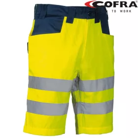   Cofra Turmero Láthatósági Rövidnadrág HV Borostyán/Sötétkék